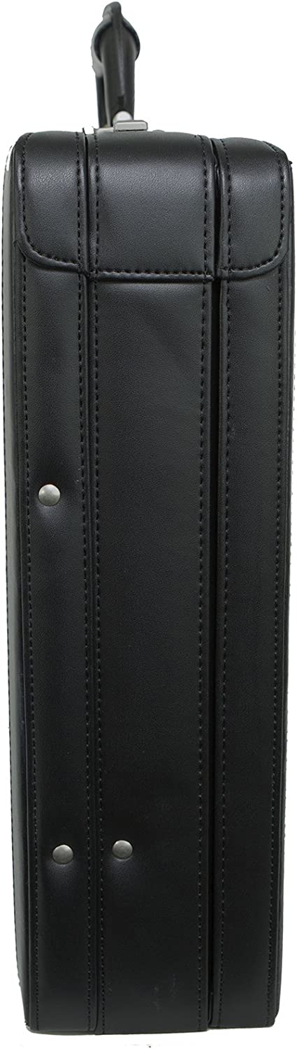 Alpine Swiss Mens Expandable Leather Attache Briefcase Dual Combination Locks - Image 5